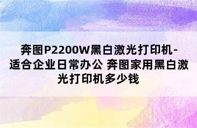 奔图P2200W黑白激光打印机-适合企业日常办公 奔图家用黑白激光打印机多少钱